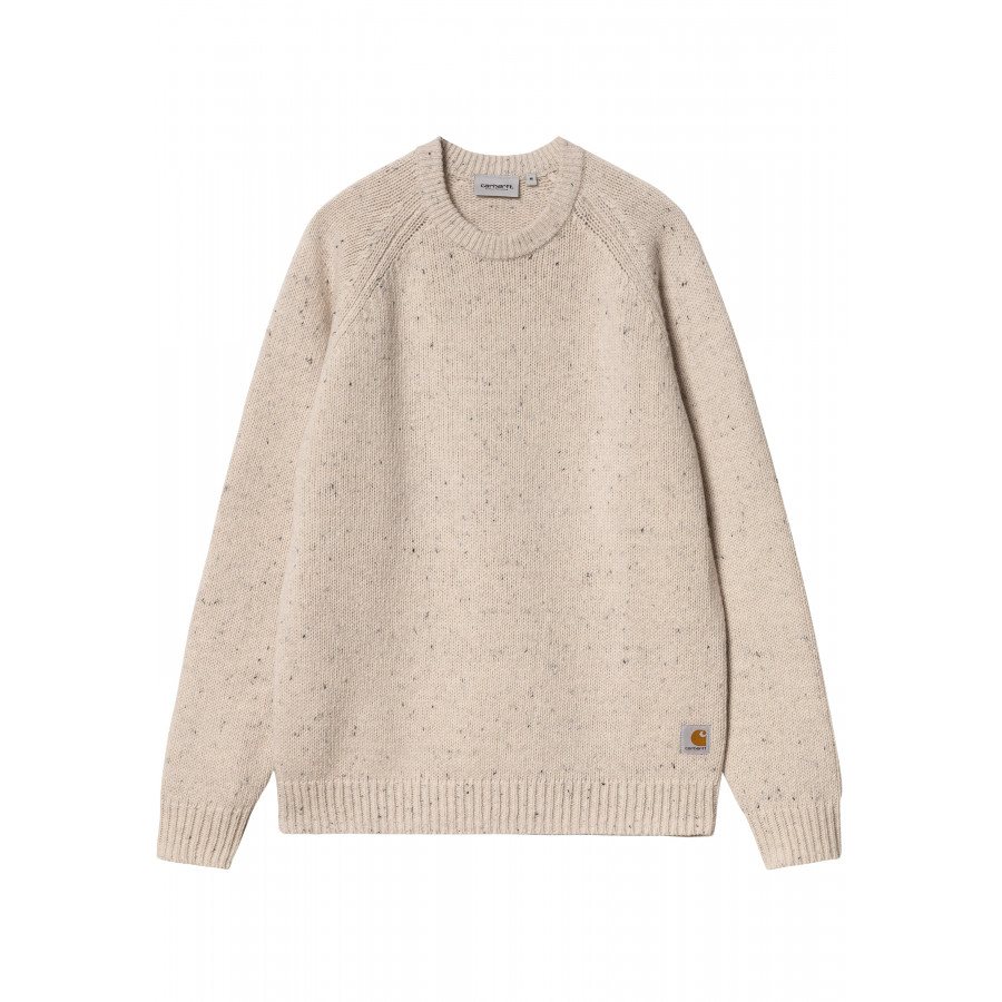 Carhartt WIP Anglistic Sweater Speckled Moonbeam