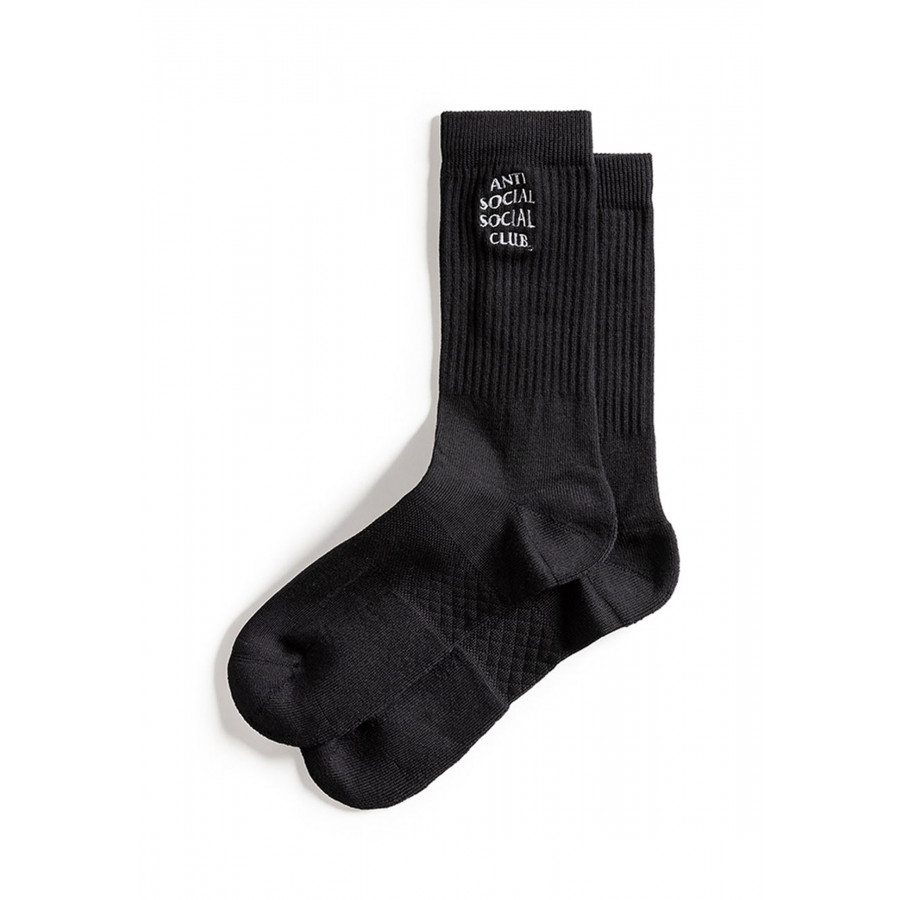 Anti Social Social Club Embroidered Socks Black