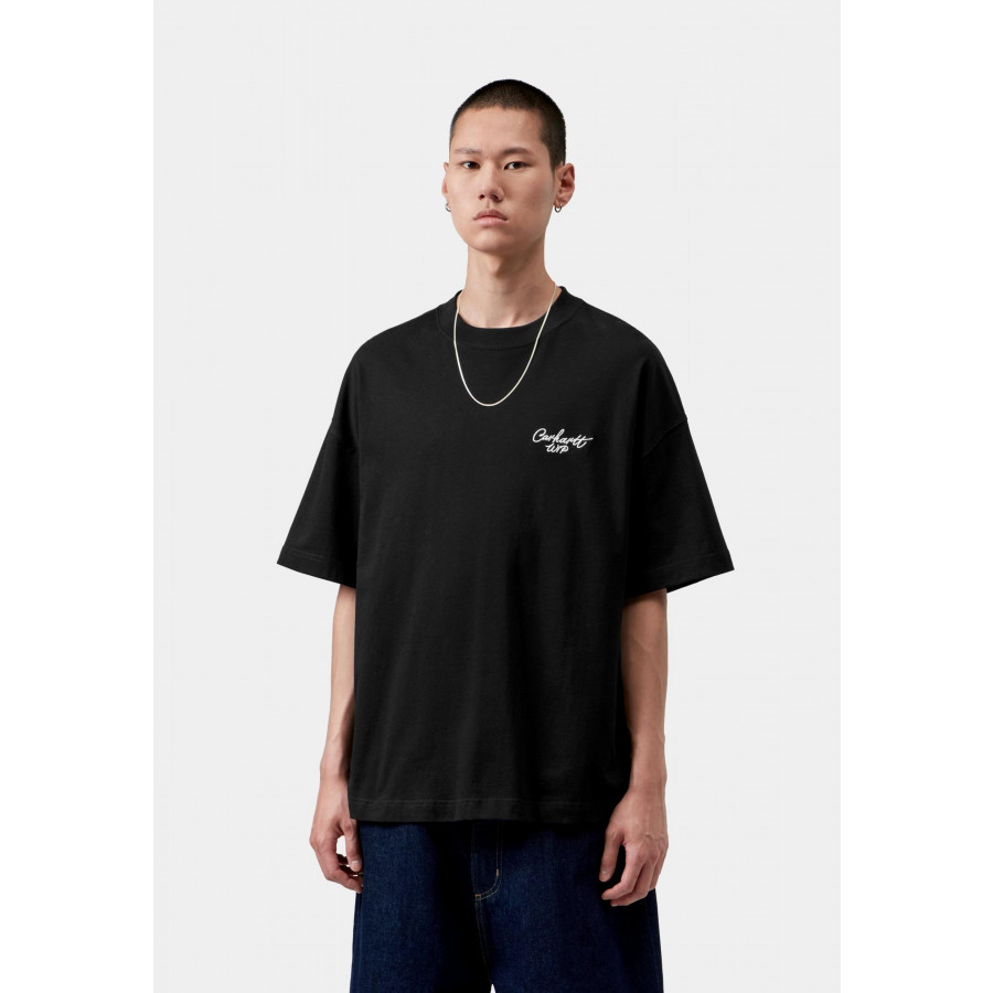 Carhartt WIP S/S Signature Script T-Shirt Black / White
