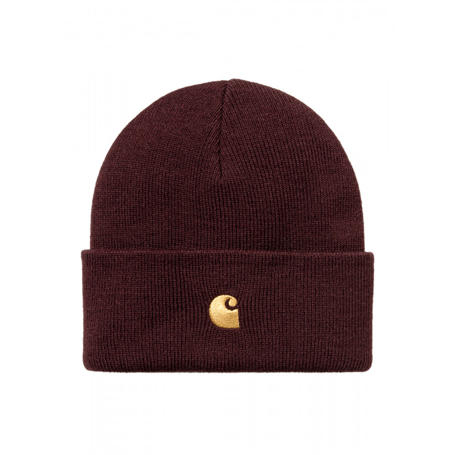 Carhartt WIP Chase Beanie Discovery Amarone / Gold
