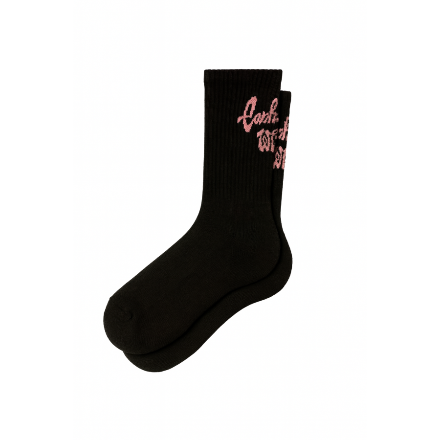 Carhartt WIP Chedda Socks Black / Glassy Pink