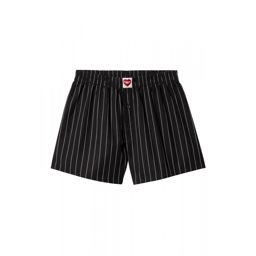 Carhartt WIP Cotton Heart Boxer Seaton Stripe Black
