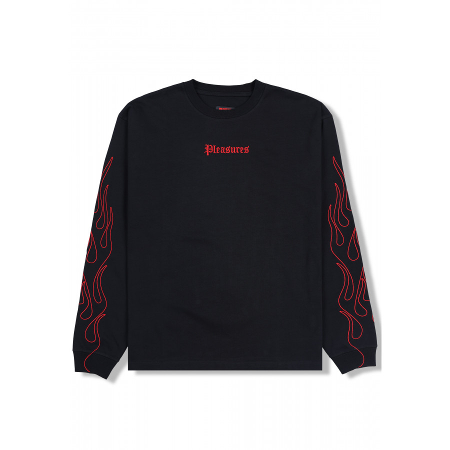 Pleasures Fiery Heavyweight Longlsleeve T-Shirt Black
