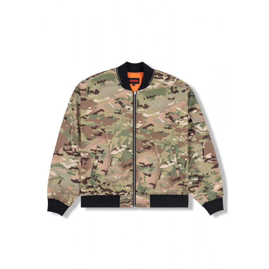 Pleasures Gem Bomber Jacket Camo