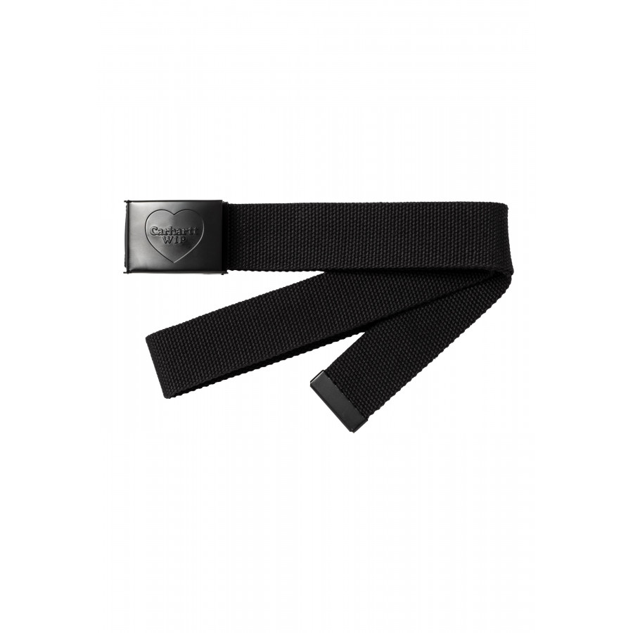 Carhartt WIP Heart Clip Belt Black / Black