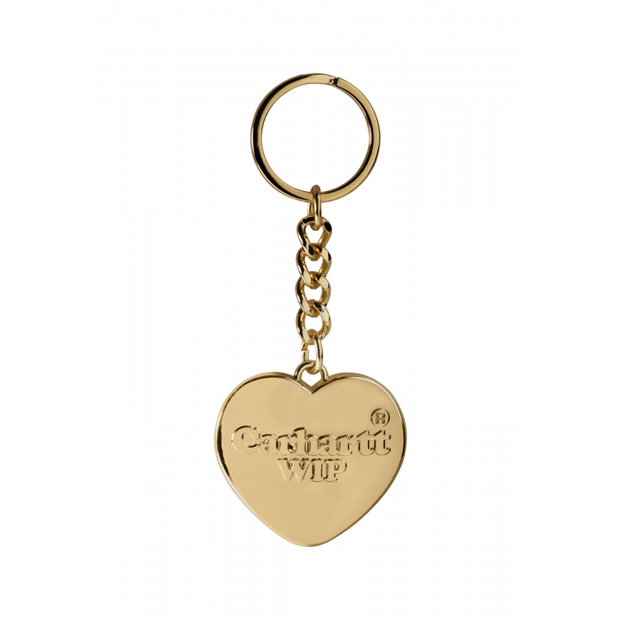 Carhartt WIP Heart Keychain Gold