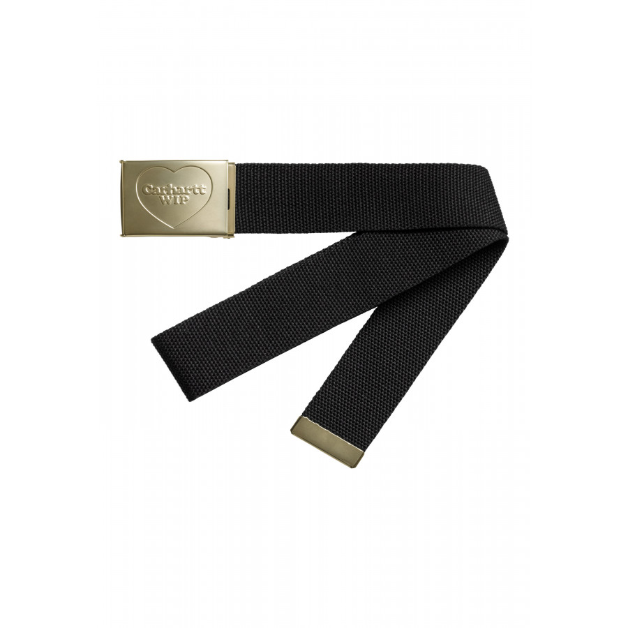 Carhartt WIP Heart Clip Belt Black / Gold