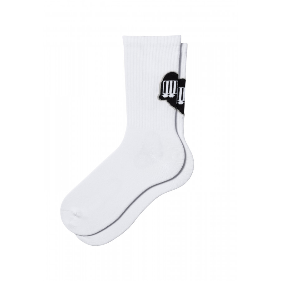 Carhartt WIP Heart Train Socks White