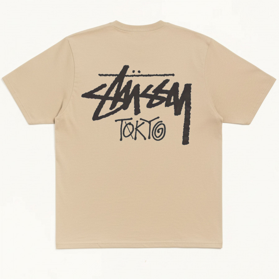 Stussy Stock Tokyo Tee Khaki