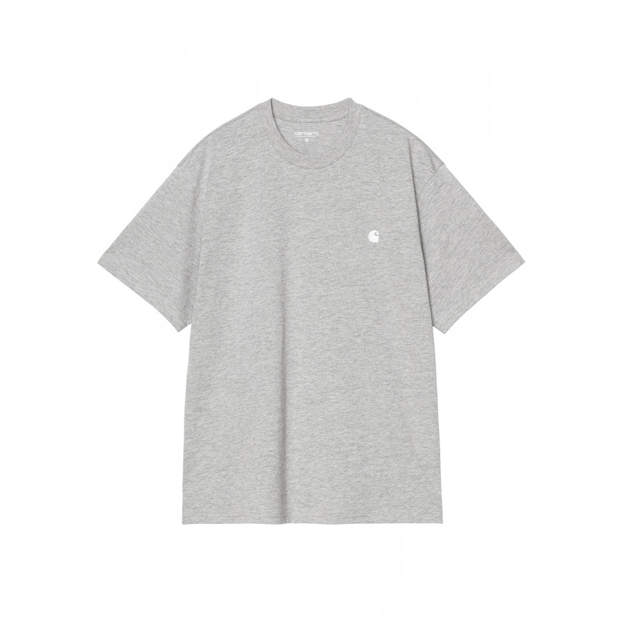 Carhartt WIP S/S Madison T-Shirt Grey Heather / White
