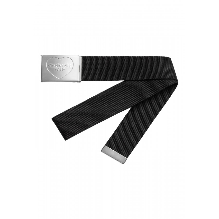 Carhartt WIP Heart Clip Belt Black / Silver