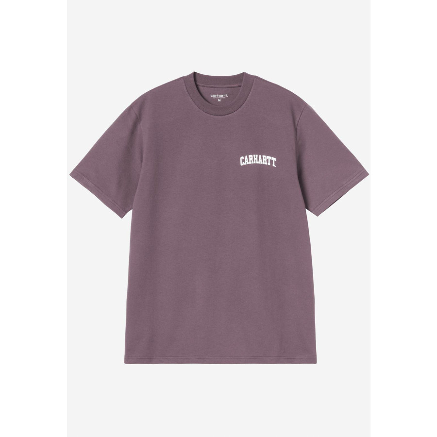 Carhartt WIP S/S University Script T-Shirt Phlox / White