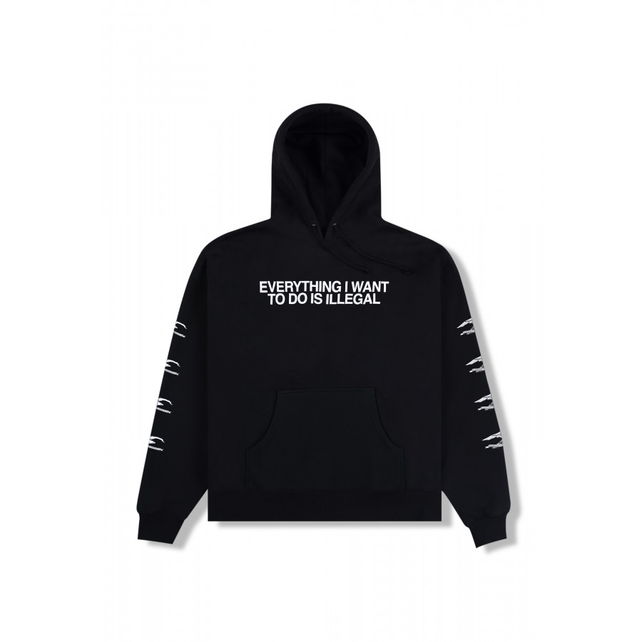 Pleasures Illegal Hoodie Black
