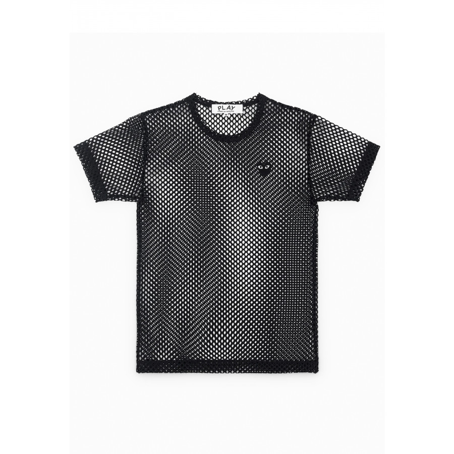 PLAY COMME des GARCONS Mesh T-Shirt Black 