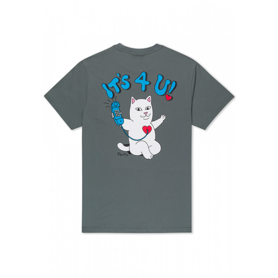 RipNDip Its 4 U Tee Charcoal