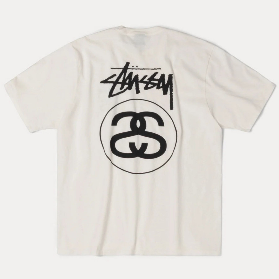 Stussy Stock Link Pigment Dyed Tee Natural