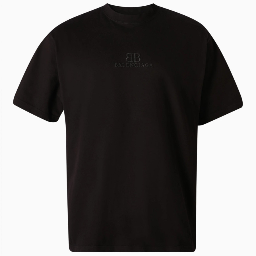 Balenciaga Embroidered logo T-shirt Black