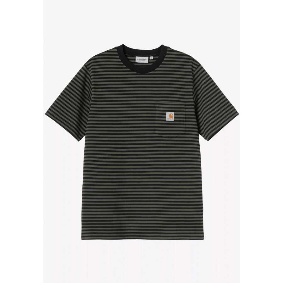 Carhartt WIP S/S Verner Pocket T-Shirt Black / Opuntia