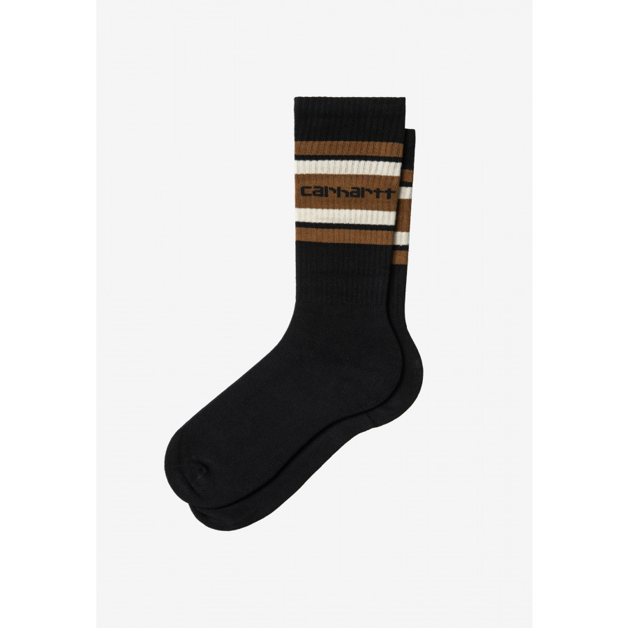 Carhartt WIP Connors Socks Black / Hamilton Brown