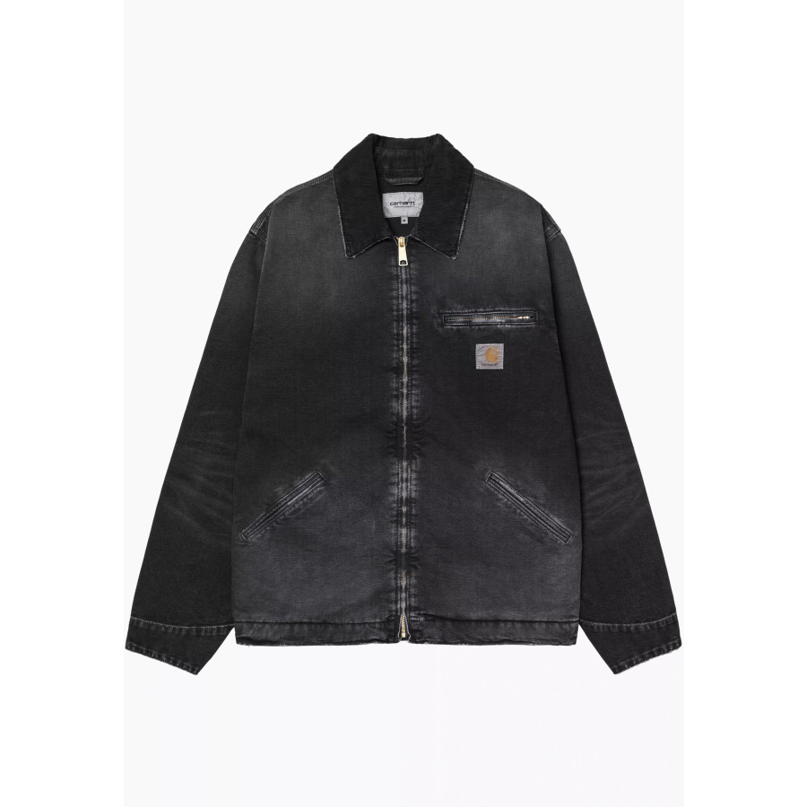 Carhartt WIP Detroit Jacket Black / Black Destroy Wash