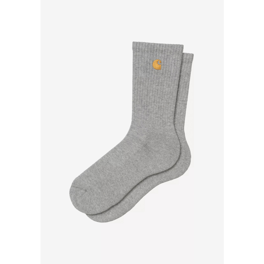Carhartt WIP Chase Socks Grey Heather / Gold