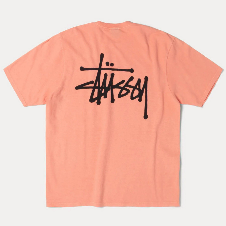 Stussy Basic Stüssy Tee Pigment Dyed Sherbert