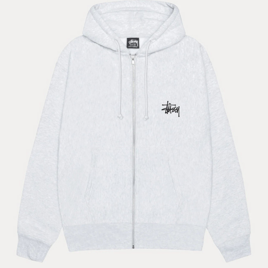 Stussy Basic Stüssy Zip Hood Ash Heather