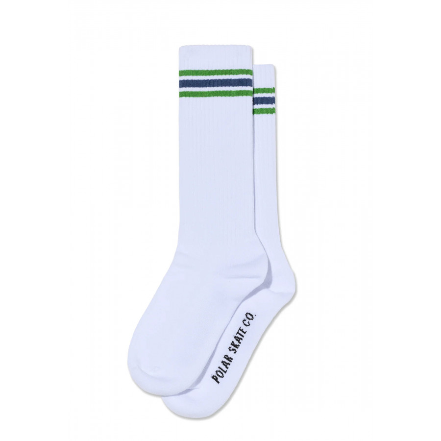 Skarpetki Polar Long Rib Socks White/Green/Blue