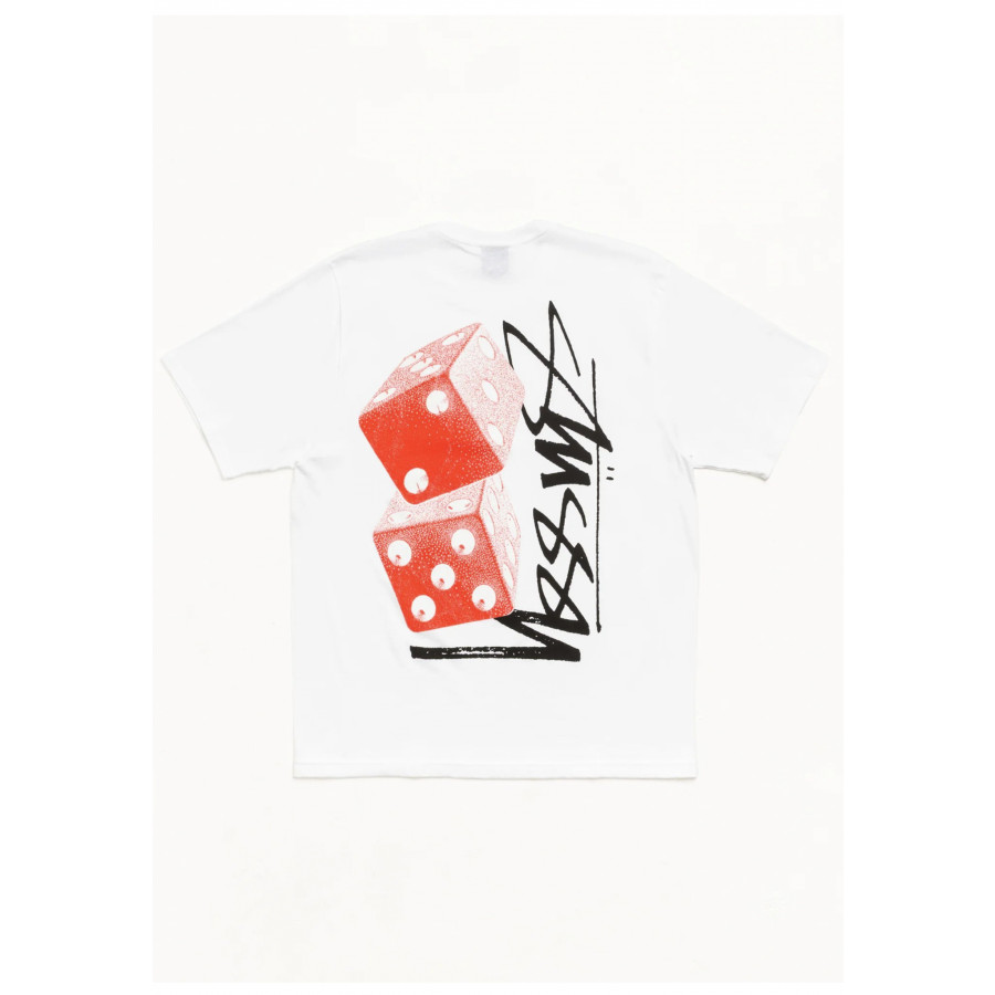 Stussy Tall Dice Tee White