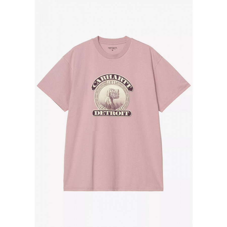 Carhartt WIP S/S Cold World T-Shirt Glassy Pink
