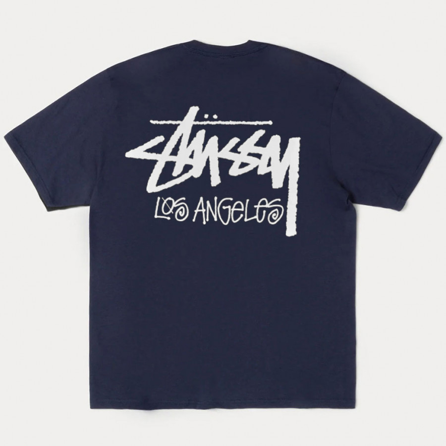 Stussy Stock Los Angeles Tee Navy