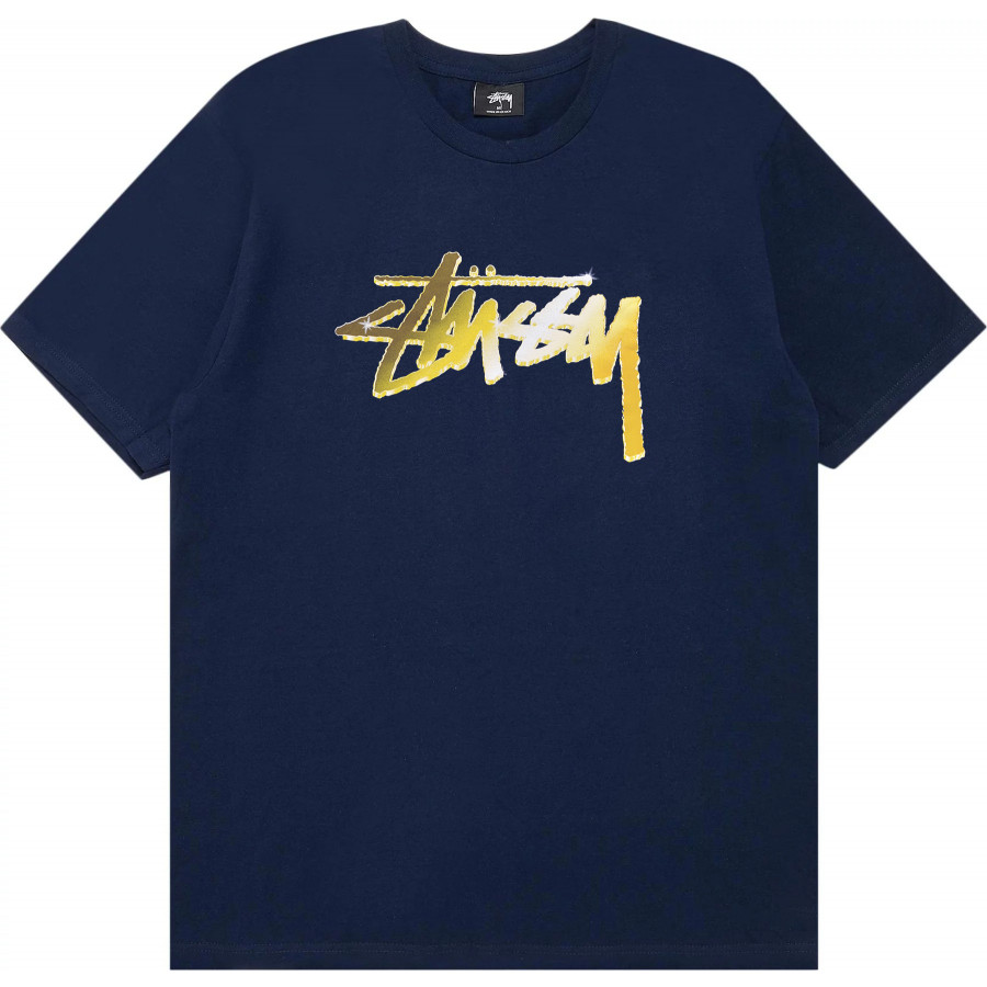 Stussy Chrome Stock Tee Navy