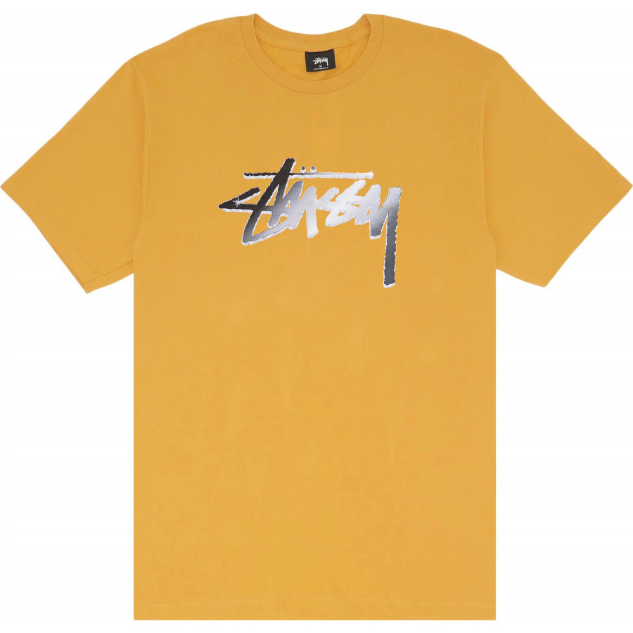 Stussy Chrome Stock Tee Mustard