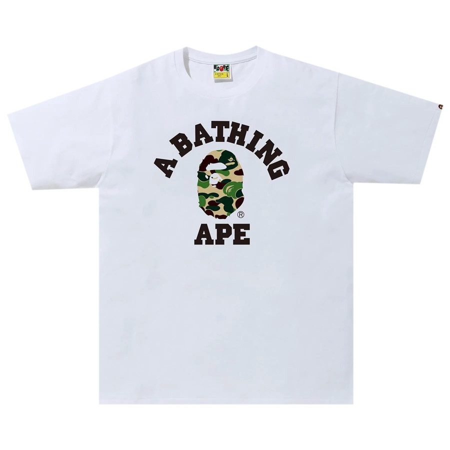 BAPE® ABC Camo College Tee White/Green