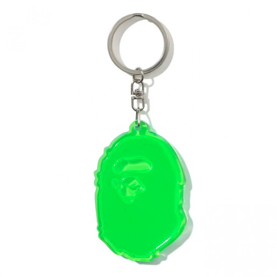 BAPE® Ape Head Reflective Keychain Green