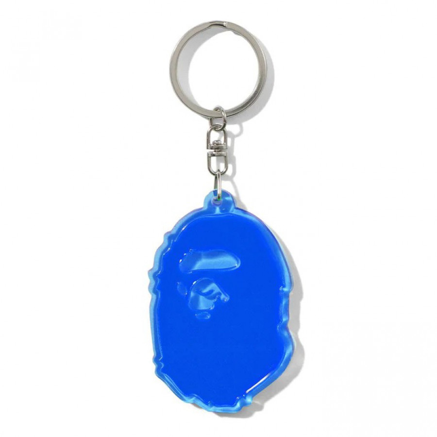 BAPE® Ape Head Reflective Keychain Blue