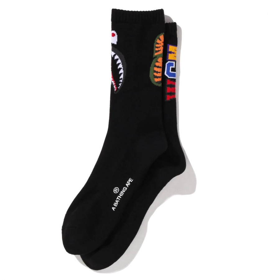 BAPE® Shark Socks Black