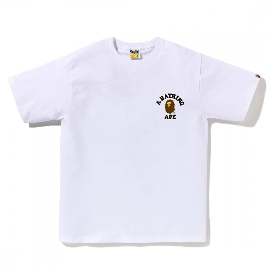 BAPE® College One Point Tee White