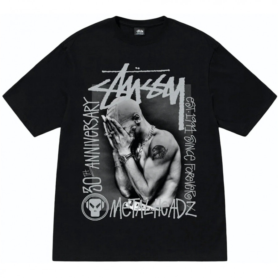 Stussy x Metalheadz 30th Anniversary Tee Black