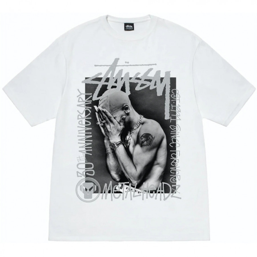 Stussy x Metalheadz 30th Anniversary Tee White