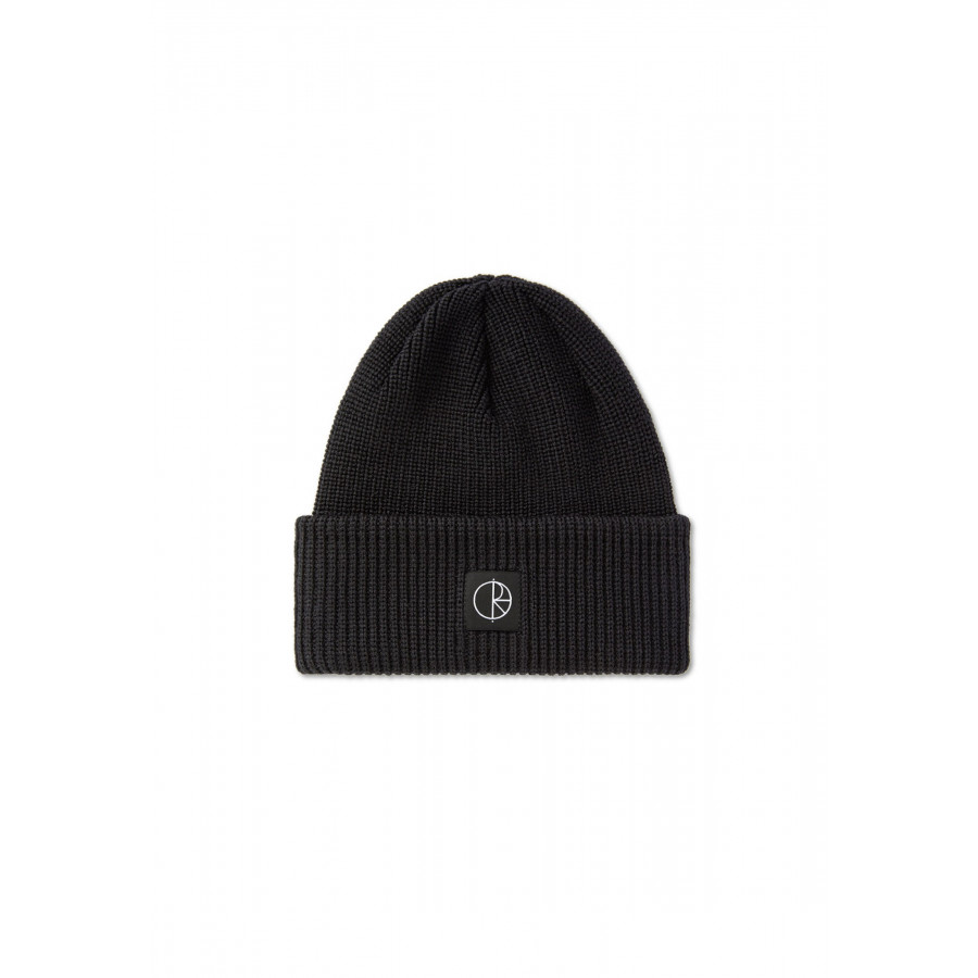 Polar Skate Co. Double Fold Merino Beanie Black