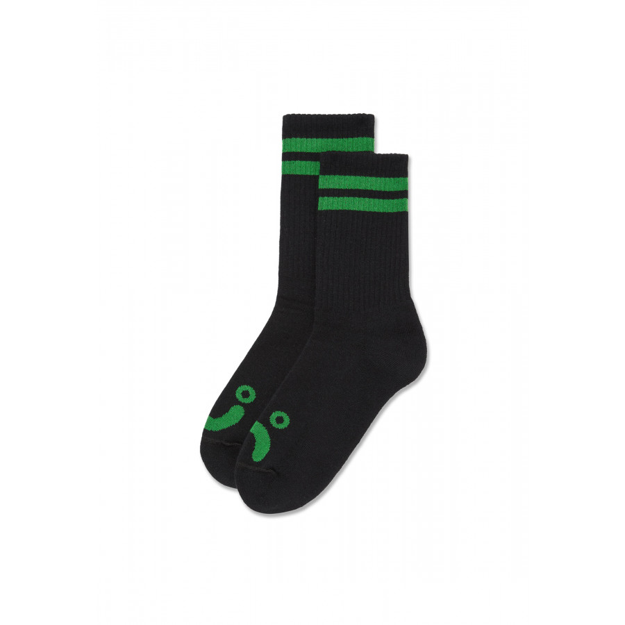 Skarpetki Polar Happy Sad  Rib Socks Black / Green