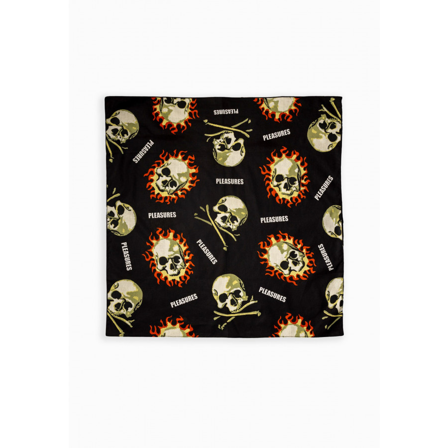 Pleasures Skull Bandana Black