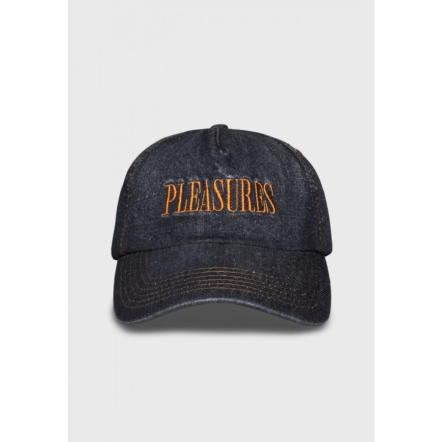 Pleasures Zig Zag Denim Cap Black
