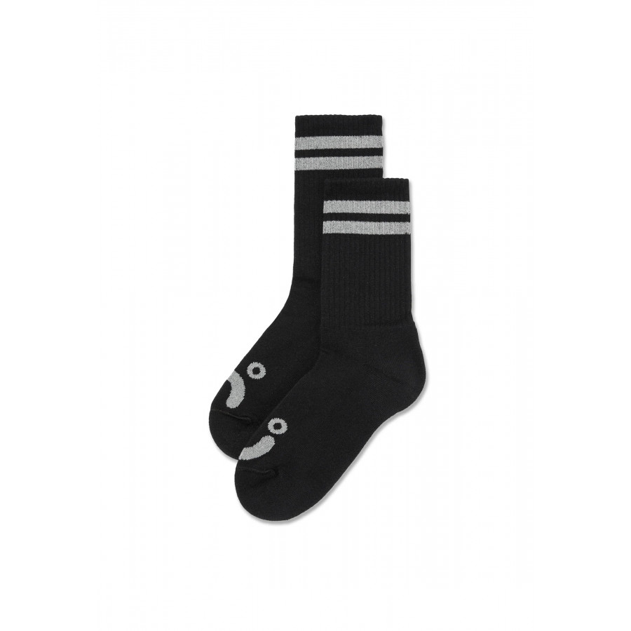 Skarpetki Polar Happy Sad  Rib Socks Black / Heather Grey
