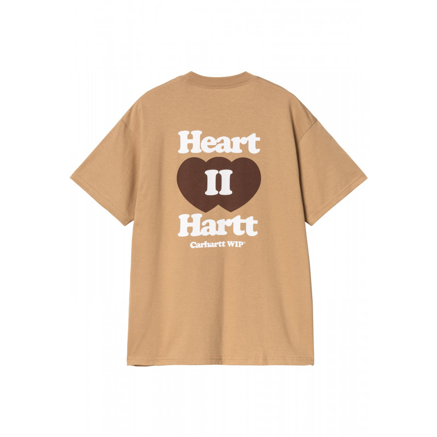 Carhartt WIP S/S Heart II Hartt T-Shirt  Dusty H Brown