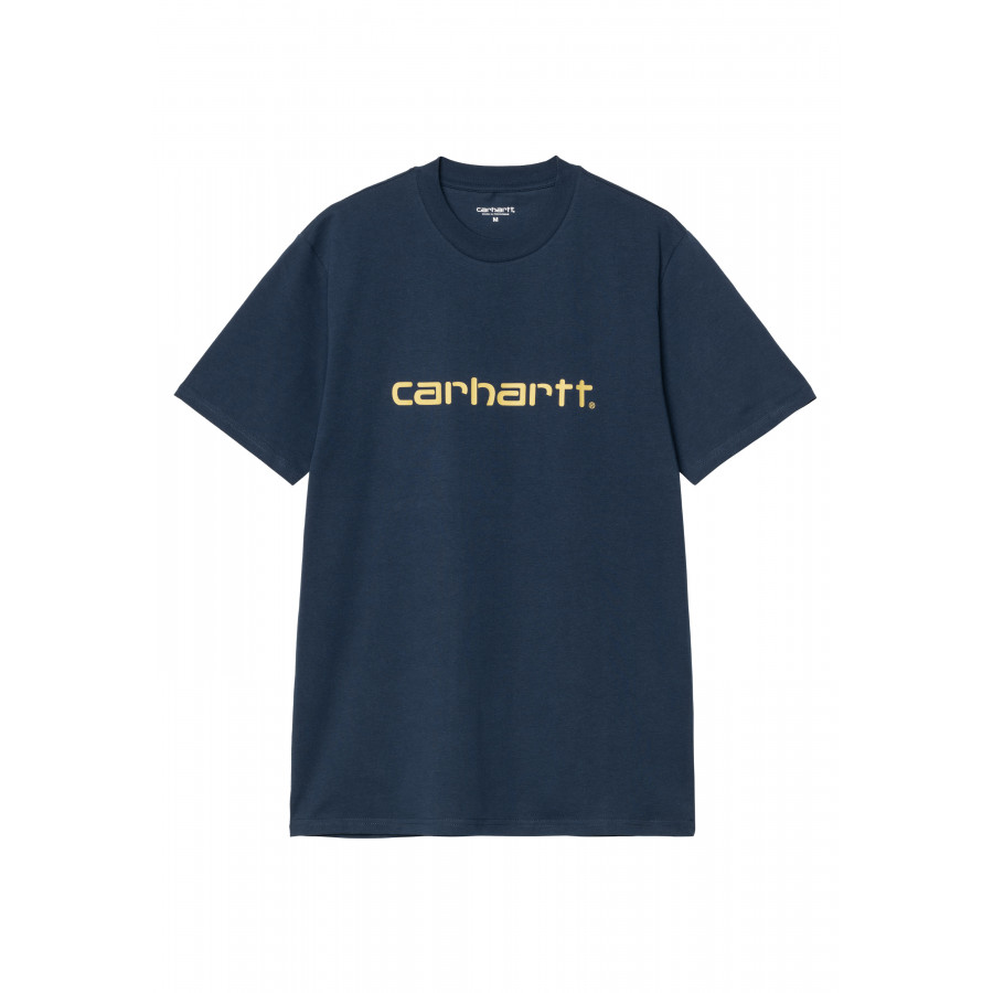 Carhartt WIP S/S Script T-Shirt Ink / Air Yellow