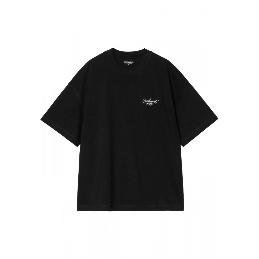 Carhartt WIP S/S Signature Script T-Shirt Black