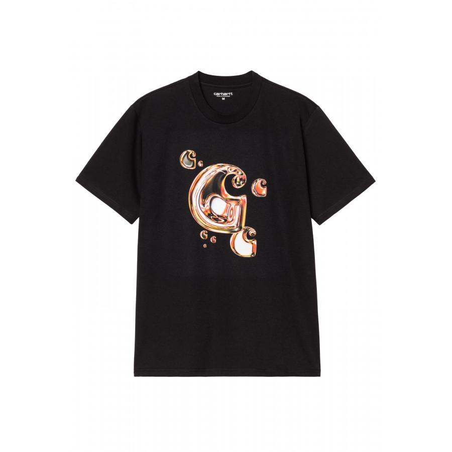 Carhartt WIP S/S Solar Chrome C-Logo T-Shirt Black