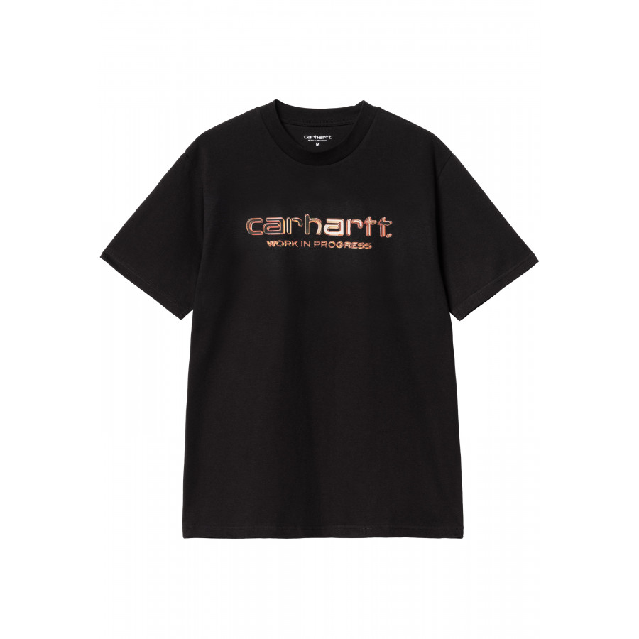 Carhartt WIP S/S Solar Chrome Script T-Shirt Black